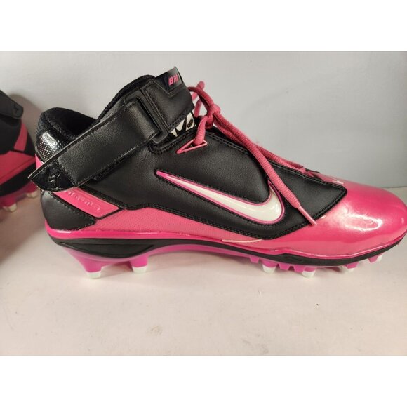 Nike Football Air Lt Super Bad Shoes Size US 12.5 396221-006 Pink Used - Picture 3 of 13